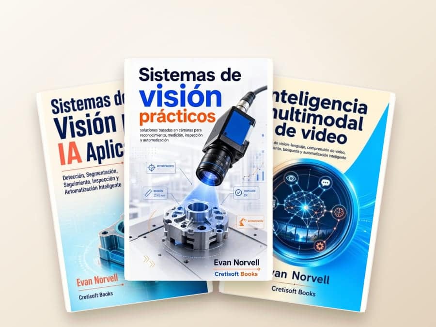 Book cover for Visión Industrial: de la Óptica al Razonamiento
