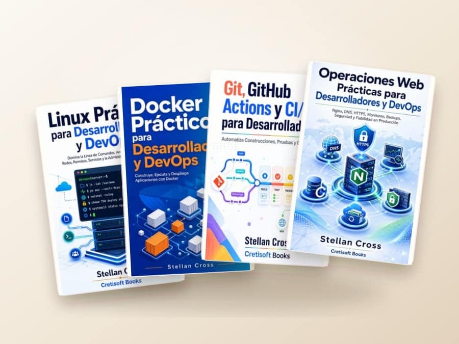 Book cover for Infraestructura Práctica para Devs