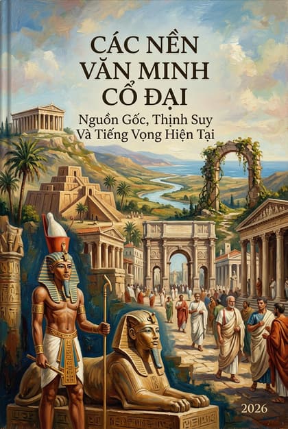 Book cover for Các Nền Văn Minh Cổ Đại: Nguồn Gốc, Thịnh Suy Và Tiếng Vọng Hiện Tại