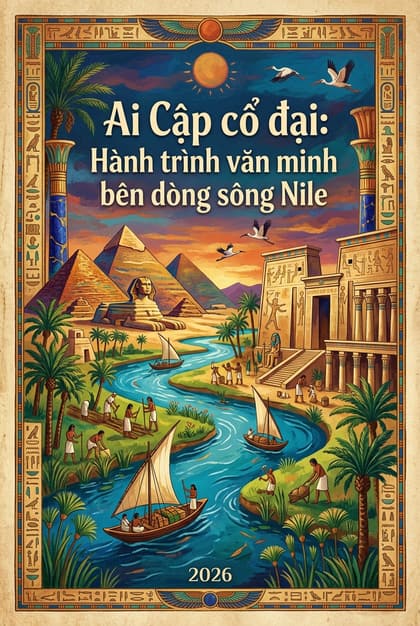 Book cover for Ai Cập cổ đại: Hành trình văn minh bên dòng sông Nile