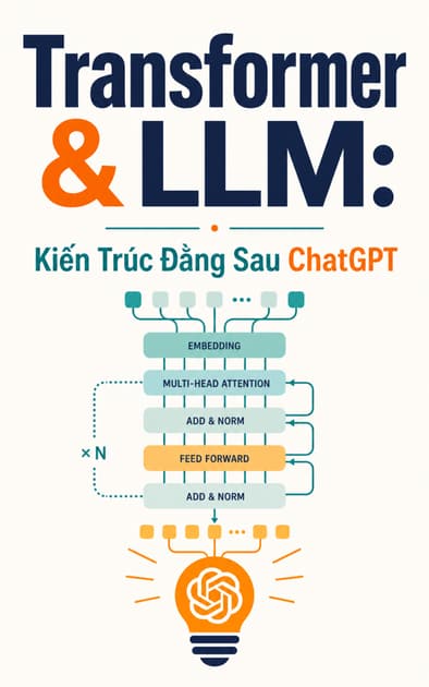 Book cover for Transformer & LLM: Kiến Trúc Đằng Sau ChatGPT