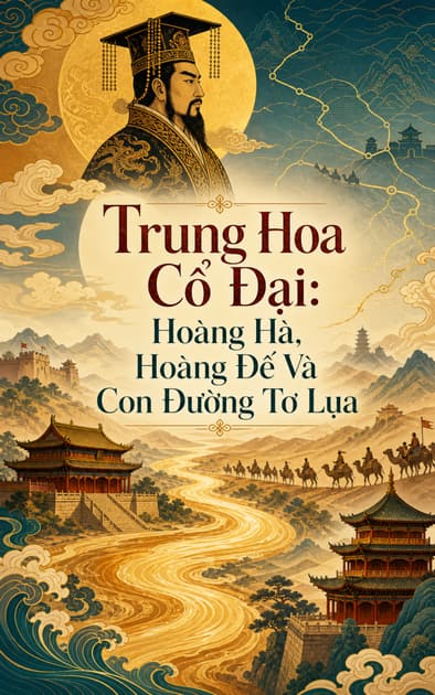 Book cover for Trung Hoa Cổ Đại: Hoàng Hà, Hoàng Đế Và Con Đường Tơ Lụa