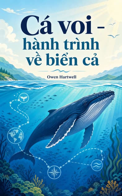 Book cover for Cá voi - hành trình về biển cả