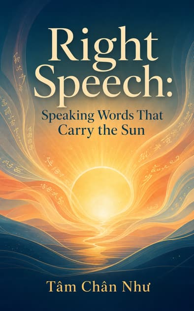 Book cover for Right Speech: Speaking Words That Carry the Sun