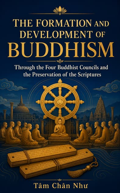 Book cover for THE FORMATION AND DEVELOPMENT OF BUDDHISM Through the Four Buddhist Councils and the Preservation of the Scriptures