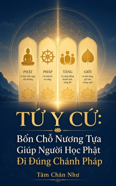 Book cover for TỨ Y CỨ: Bốn Chỗ Nương Tựa Giúp Người Học Phật Đi Đúng Chánh Pháp