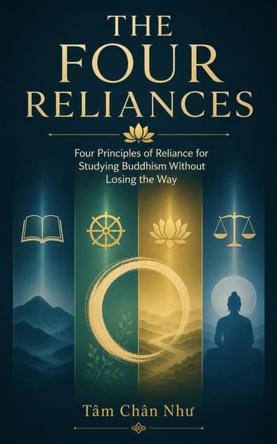 Book cover for THE FOUR RELIANCES: Four Principles of Reliance for Studying Buddhism Without Losing the Way