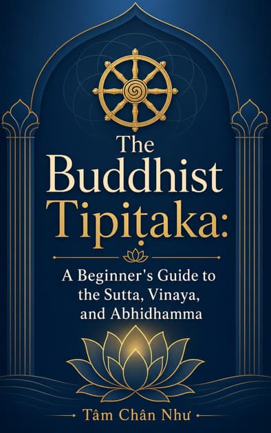 Book cover for The Buddhist Tipiṭaka: A Beginner's Guide to the Sutta, Vinaya, and Abhidhamma
