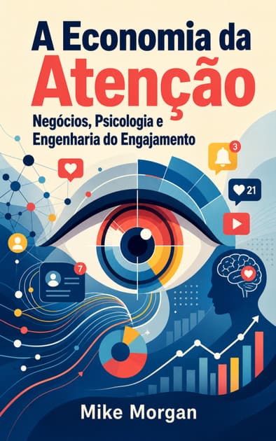 Book cover for A Economia da Atenção: Negócios, Psicologia e Engenharia do Engajamento