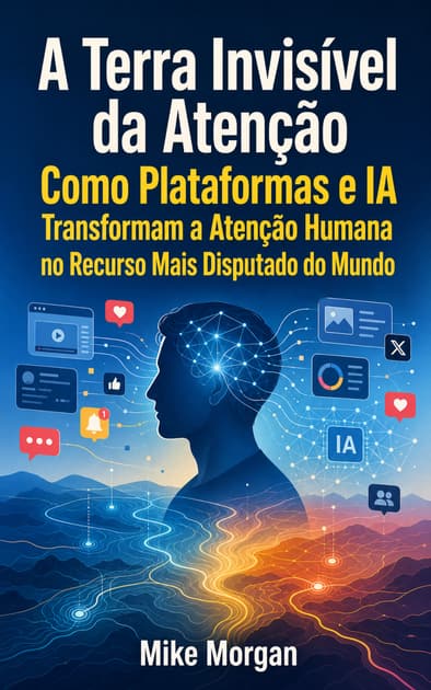 Book cover for A Terra Invisível da Atenção: Como Plataformas e IA Transformam a Atenção Humana no Recurso Mais Disputado do Mundo