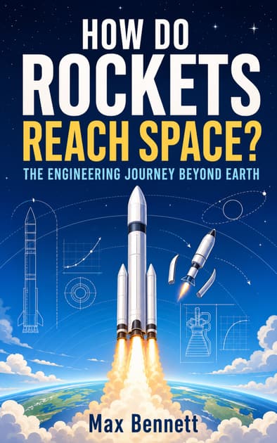 Book cover for How Do Rockets Reach Space? The Engineering Journey Beyond Earth