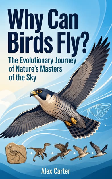 Book cover for Why Can Birds Fly? The Evolutionary Journey of Nature's Masters of the Sky