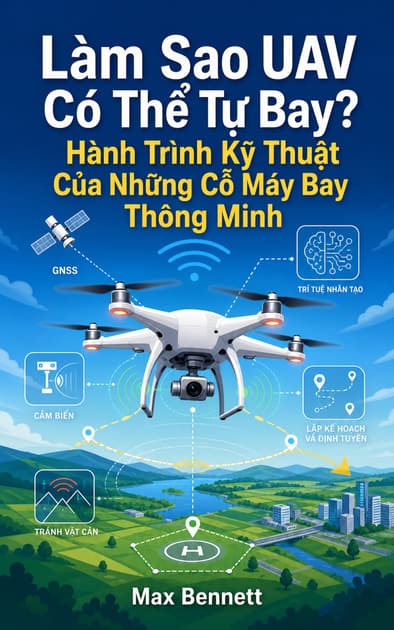 Book cover for Làm Sao UAV Có Thể Tự Bay? Hành Trình Kỹ Thuật Của Những Cỗ Máy Bay Thông Minh