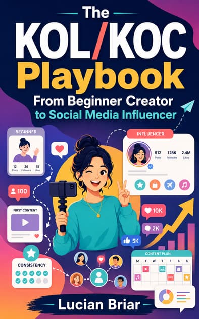 Book cover for The KOL/KOC Playbook: From Beginner Creator to Social Media Influencer
