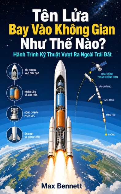 Book cover for Tên Lửa Bay Vào Không Gian Như Thế Nào? Hành Trình Kỹ Thuật Vượt Ra Ngoài Trái Đất