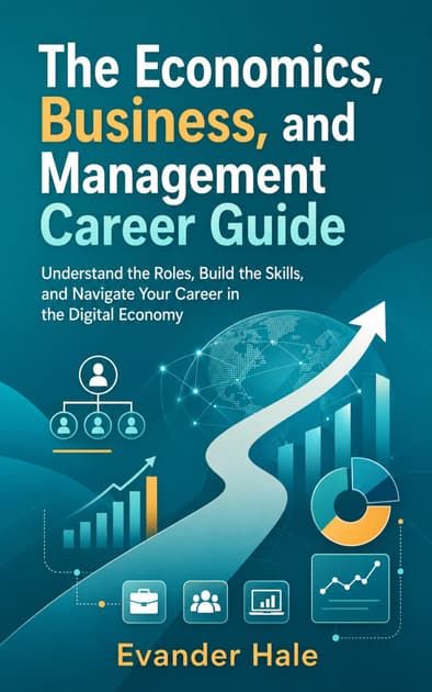 Book cover for The Economics, Business, and Management Career Guide: Understand the Roles, Build the Skills, and Navigate Your Career in the Digital Economy