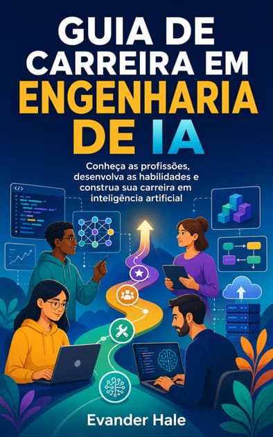 Book cover for GUIA DE CARREIRA EM ENGENHARIA DE IA: Conheça as profissões, desenvolva as habilidades e construa sua carreira em inteligência artificial