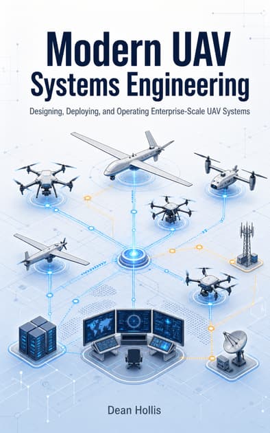 Book cover for Modern UAV Systems Engineering: Designing, Deploying, and Operating Enterprise-Scale UAV Systems