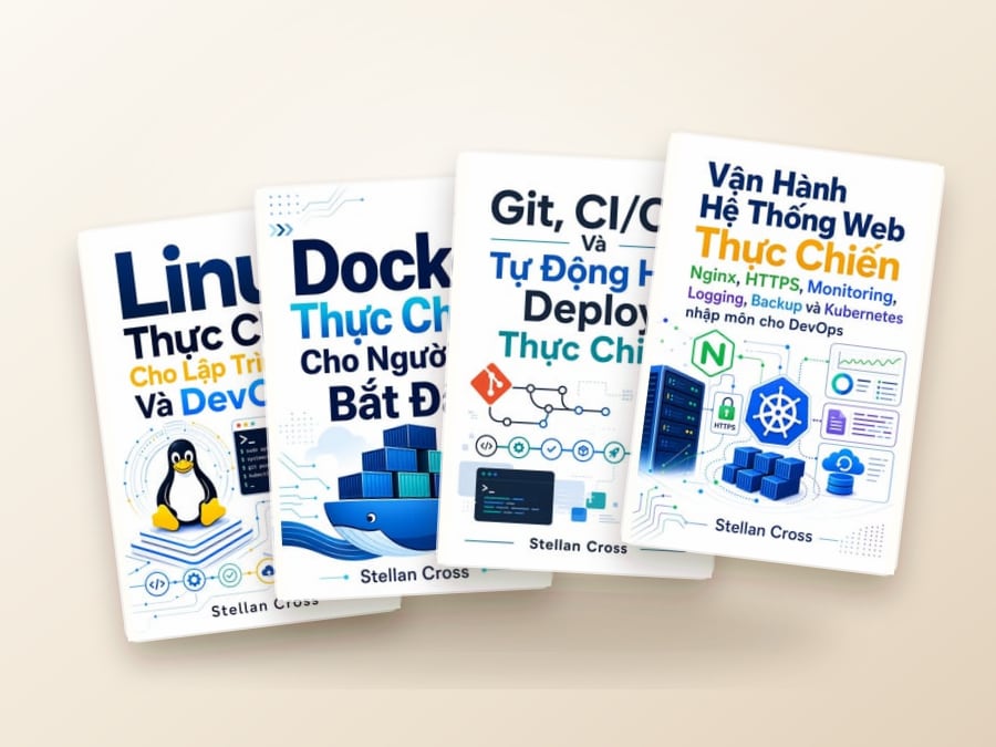 Book cover for Lộ Trình DevOps Từ Zero Đến Production